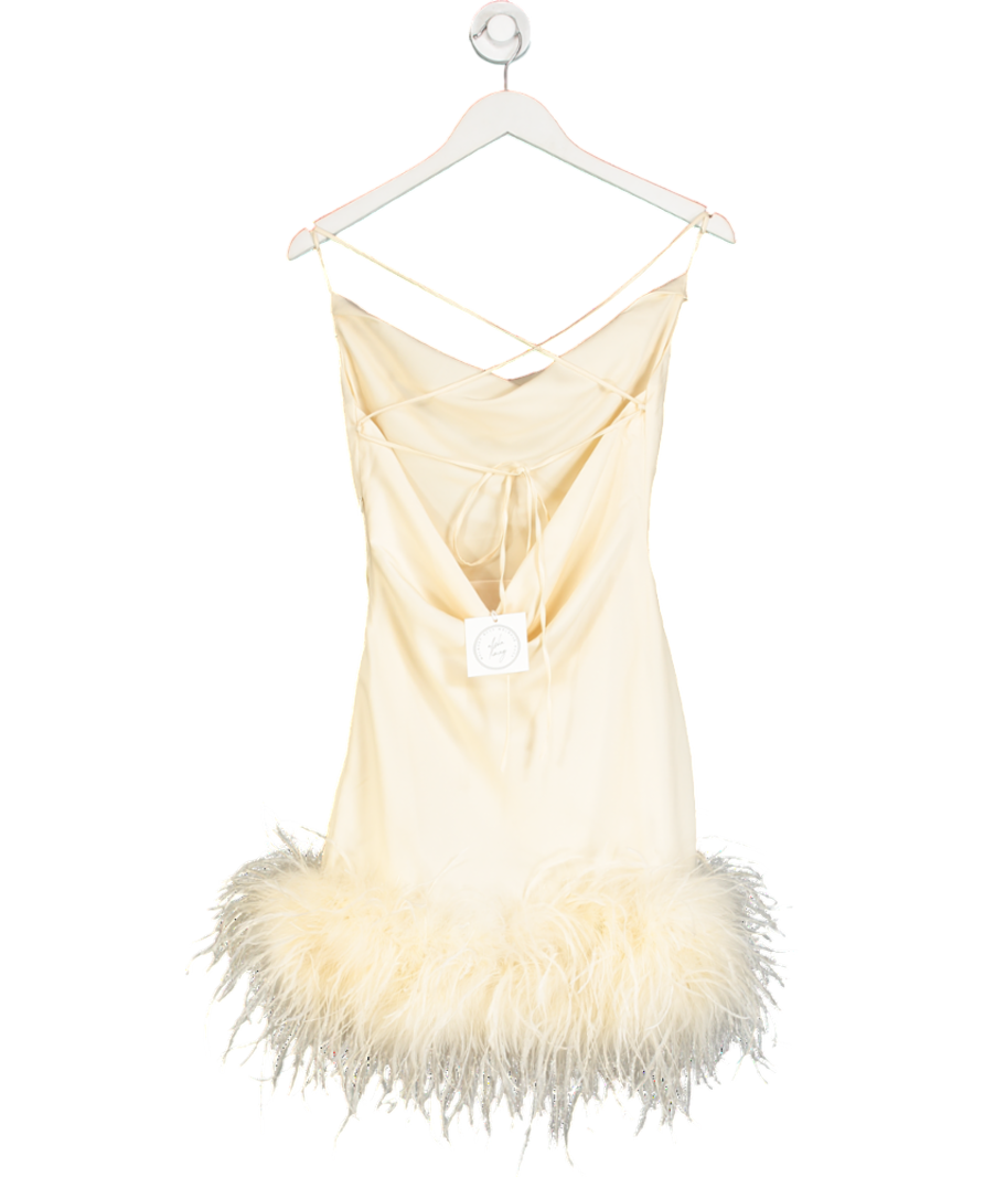 Melrose Haus Cream Allsha/ivy Mini Dress UK XS