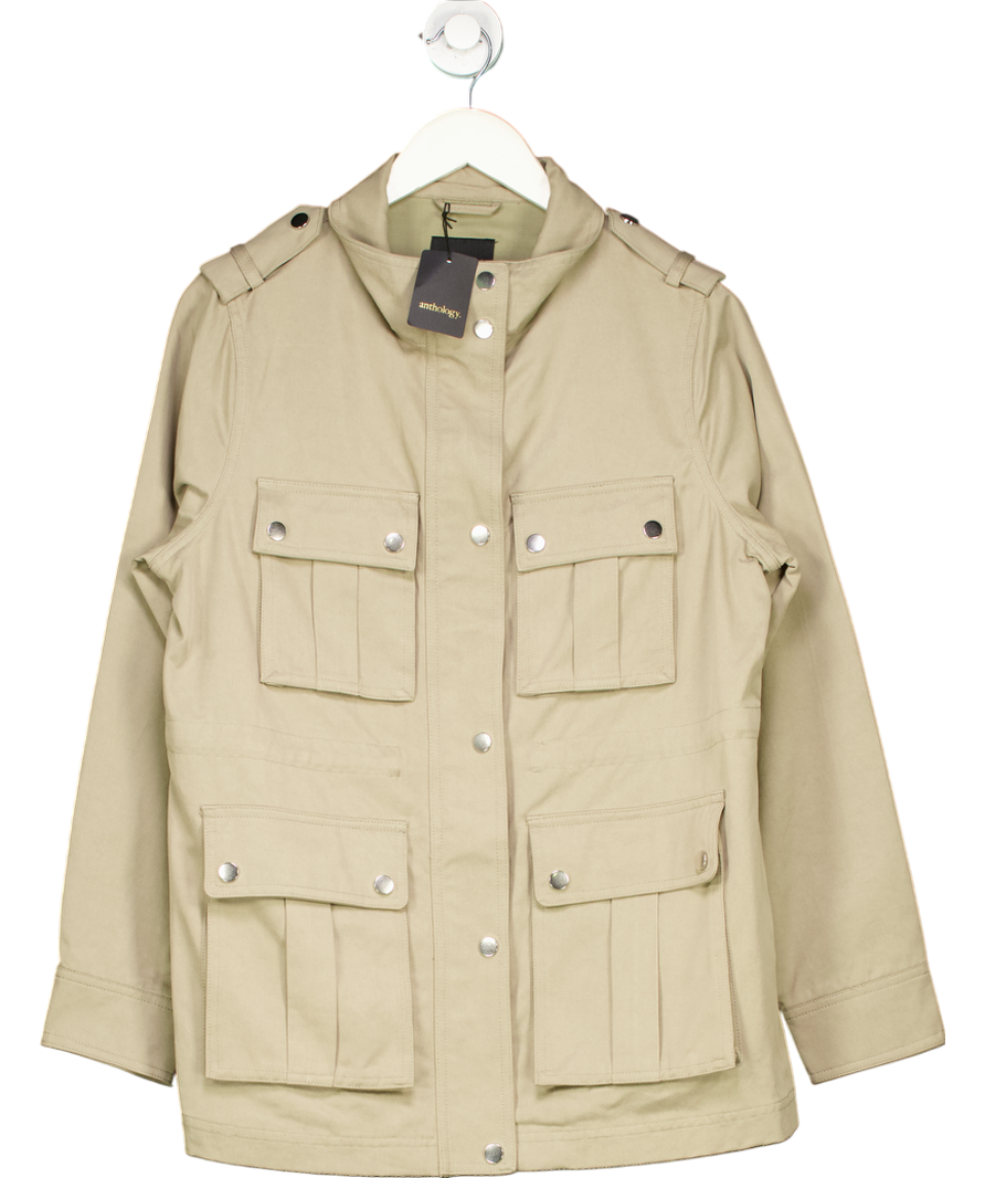 Anthology Green Washed Utility Jacket UK 14