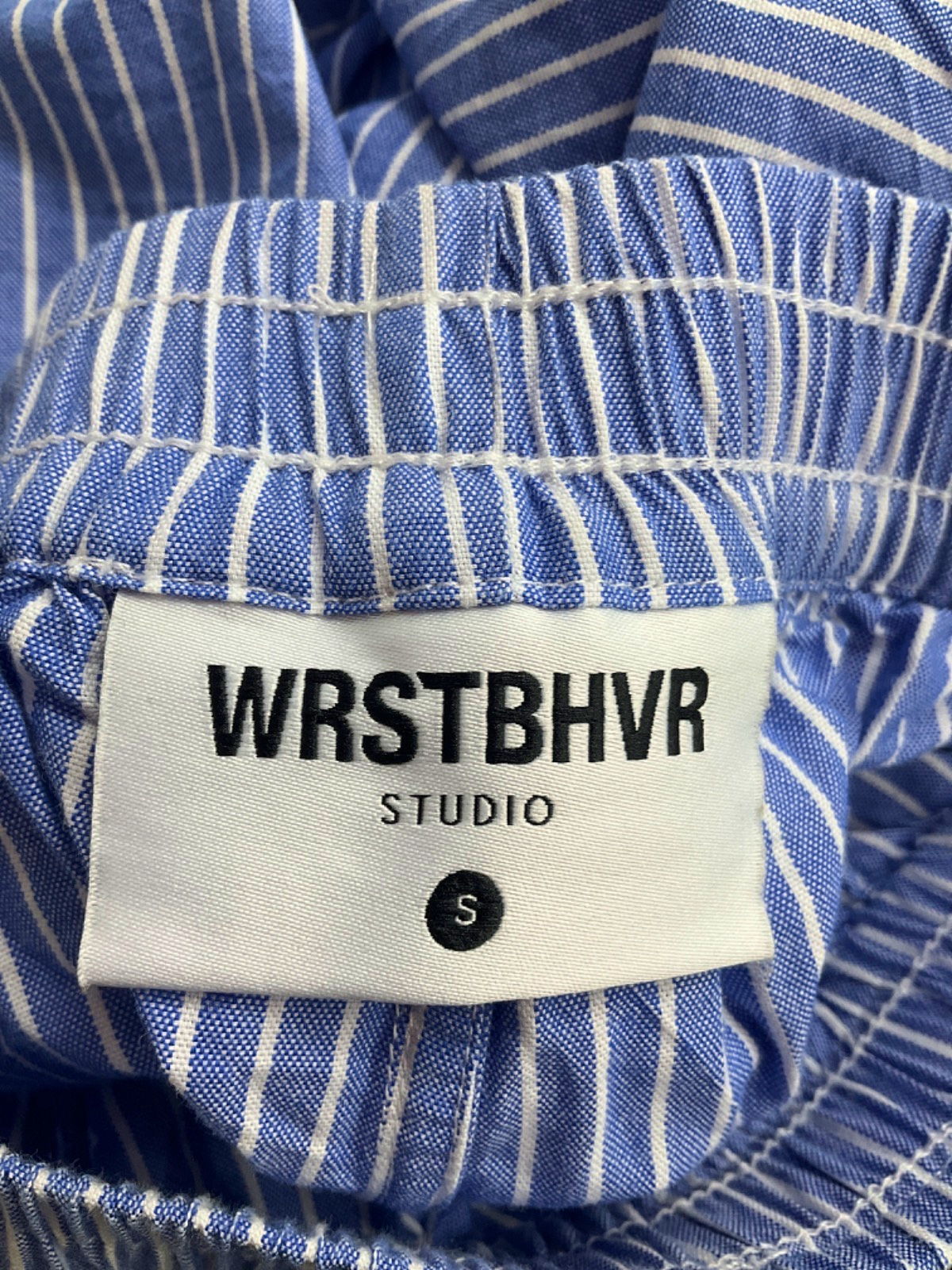 WRSTBHVR Blue Lina Boxershorts and Shirt Set UK S