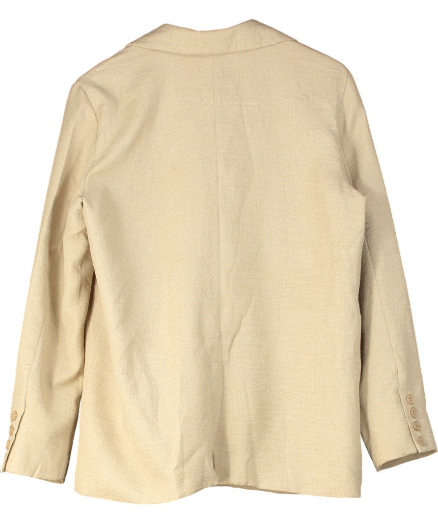 Mistress Rocks Beige Stone Boxy Oversized Jacket UK S
