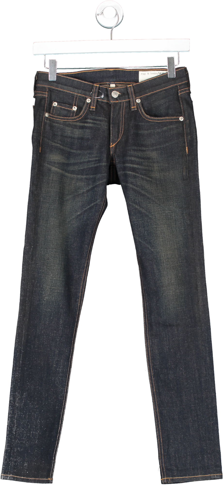 Rag & Bone Grey Dre Skinny Boyfriend Jeans, Charing W23