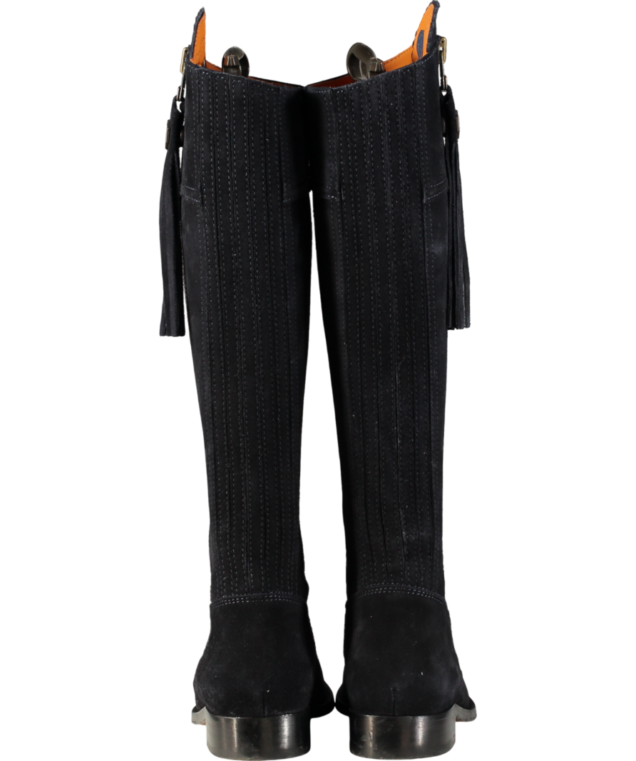 Fairfax & Favor Blue Regina Suede Boots UK 5 EU 38 👠