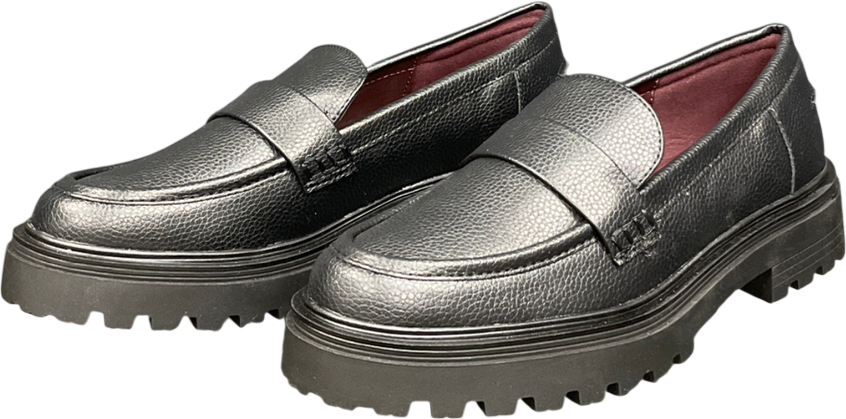 Next Black Forever Comfort® Standard/wide Fit Chunky Loafers UK 6 EU 39 👠