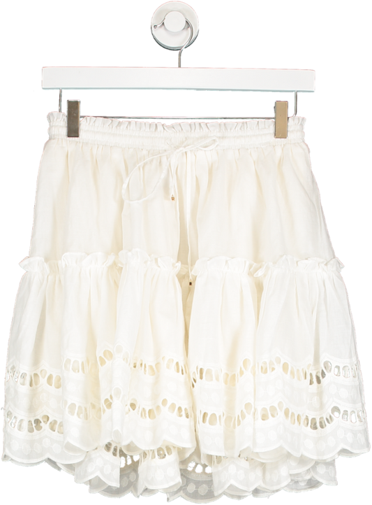Seven Wonders White Alannah Mini Skirt UK 6