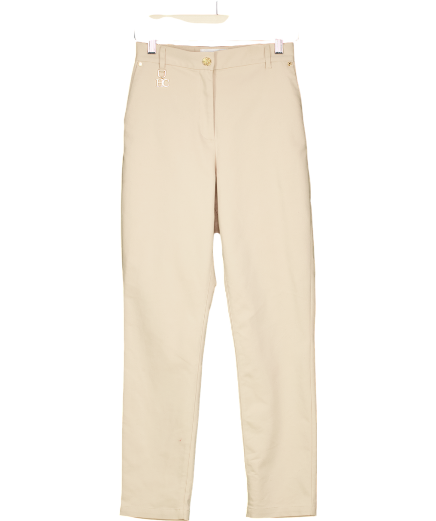 Holland Cooper Beige Beiger Charm Logo Jodphur Trousers UK 6