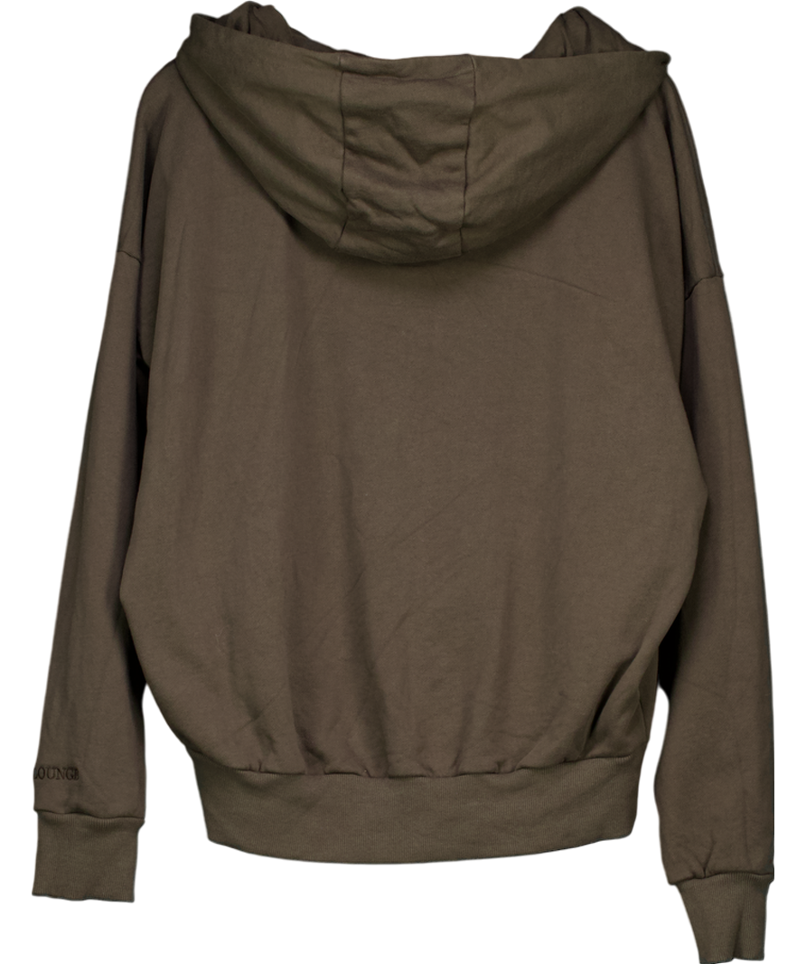 Lounge Green Zip Up Hoodie UK S