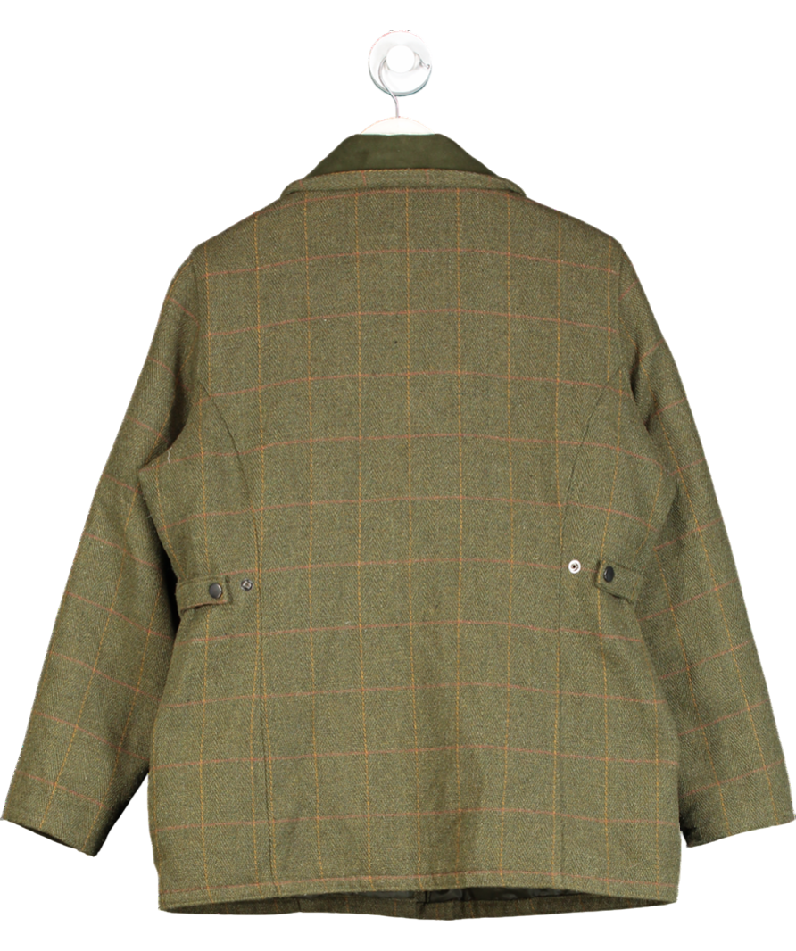 Saddle Green Tweed Pocketed Jacket UK 10