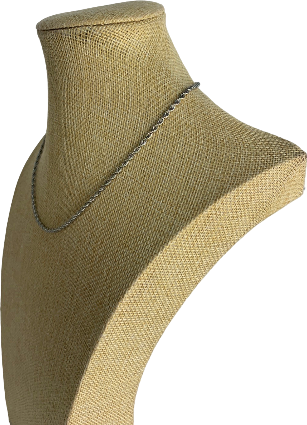 Silver Rope Chain Necklace