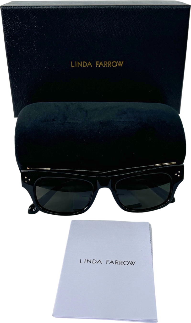 Linda Farrow Black Falck LFL/1448/1 Sunglasses