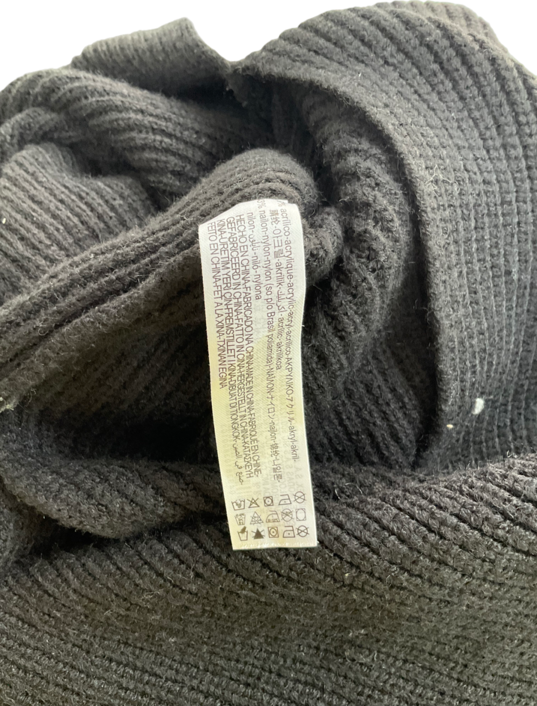 ZARA Black Knitted One Shoulder Jumper Dress UK 8