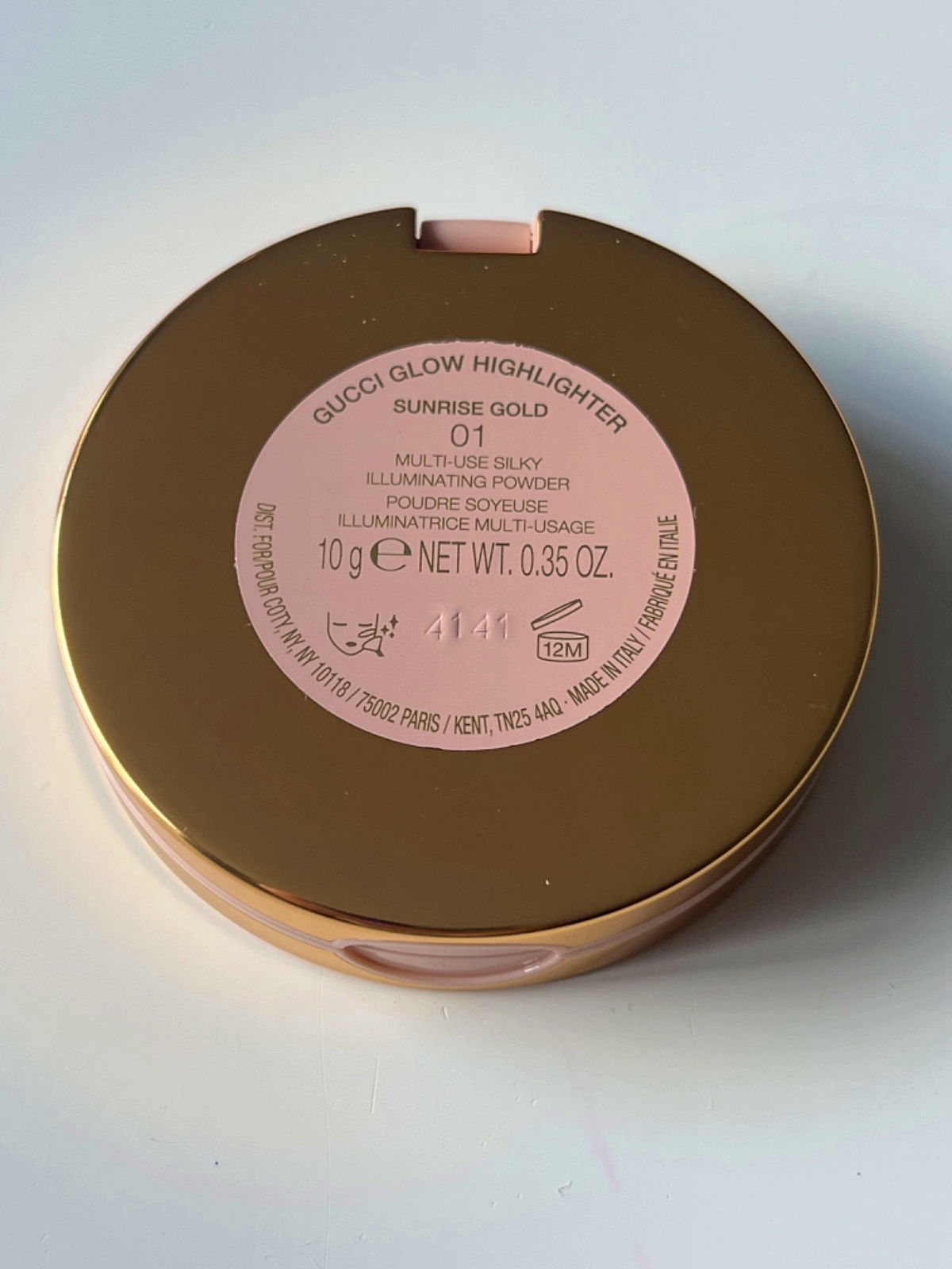 Gucci Glow Highlighter Sunrise Gold 01 10g