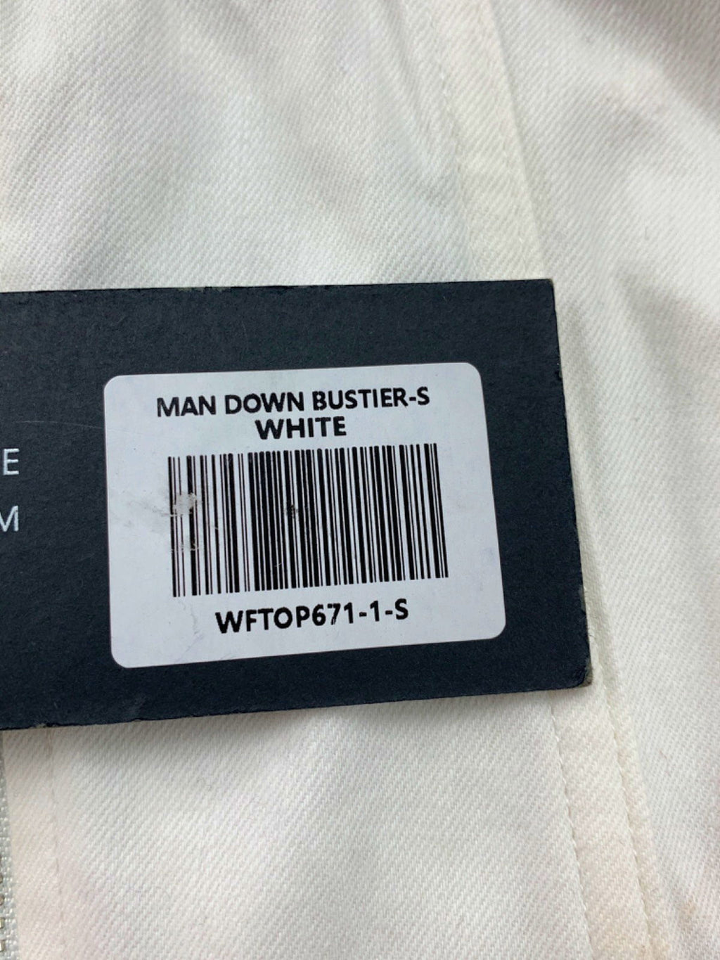 White Fox White Man Down Bustier UK S