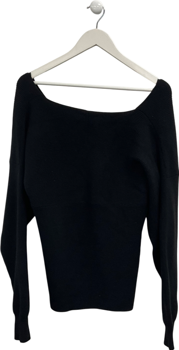 Jovonna London Black Anita Crossover Jumper UK S/M