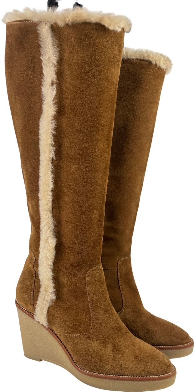 L.K.Bennett Brown Margie Knee Boots UK 7 EU 40 👠