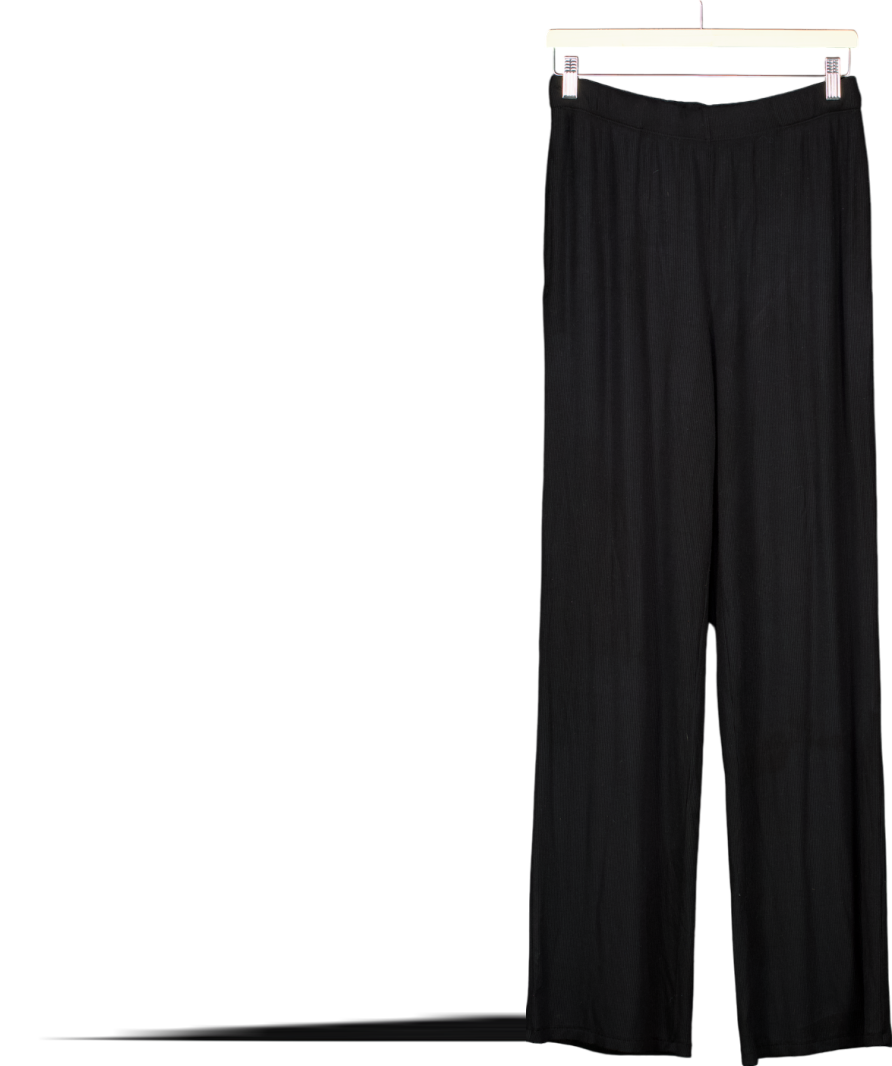 SKIMS Black Cotton Rib Pant UK XS