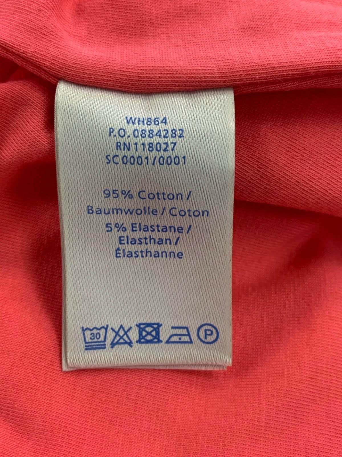 Boden Red Short Sleeve Gathered Side Dress UK 20