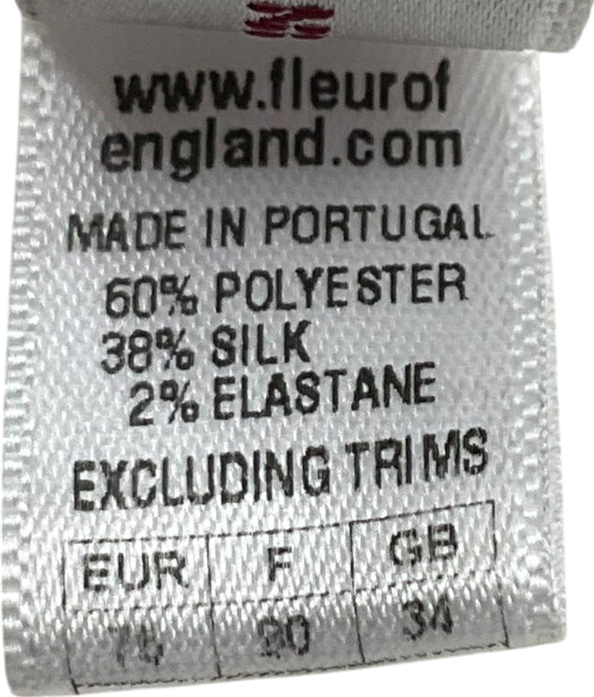 Fleur White Non-padded Underwired Lace Bra UK 34B