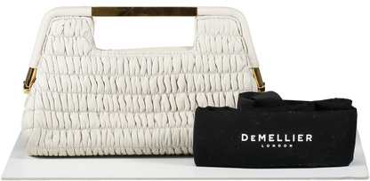 DeMellier Beige The Mini Seville Quilted Clutch Handbag