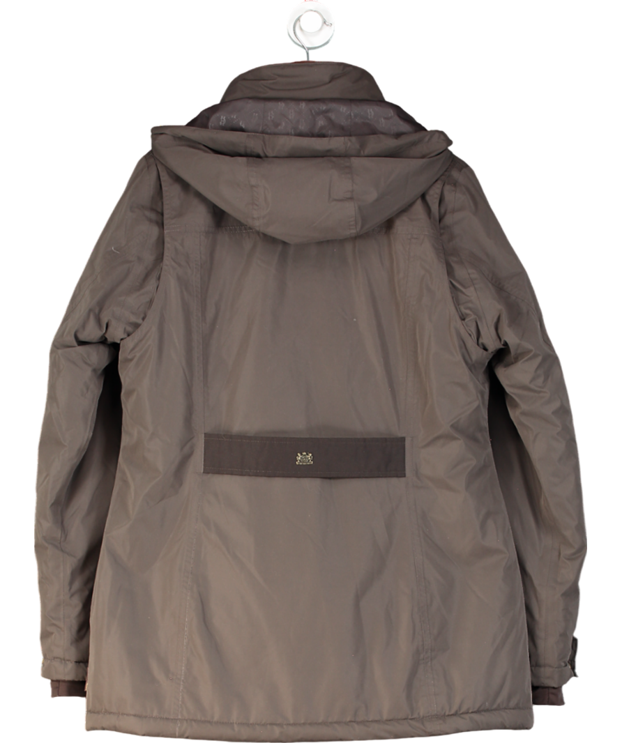 Holland Cooper Green Stamford 2-in-1 Removeable Fleece Gilet Country Coat Khaki UK M