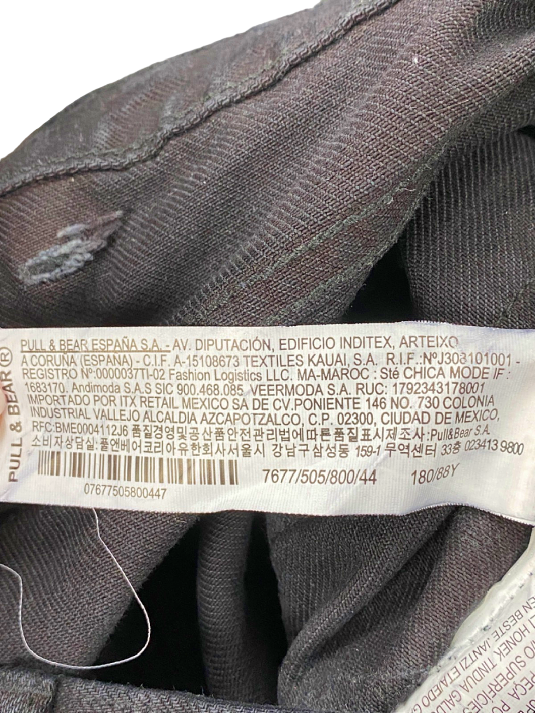 Pull&Bear Black Label Black Jeans UK W34