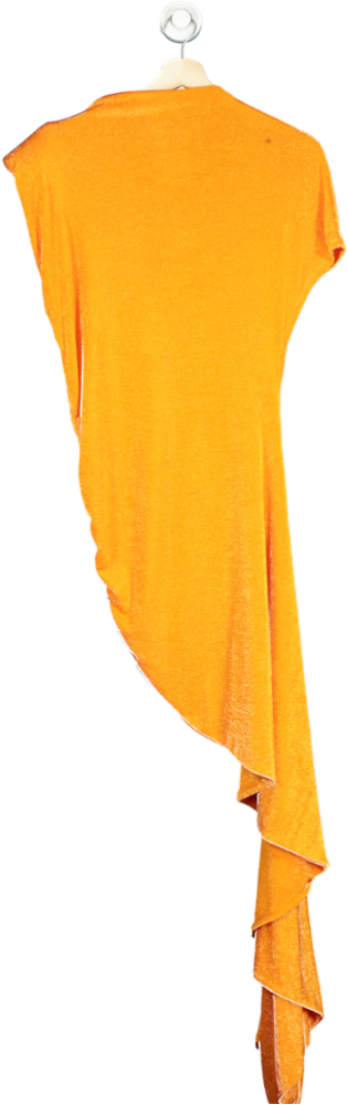 ASOS Orange Draped Dress UK S