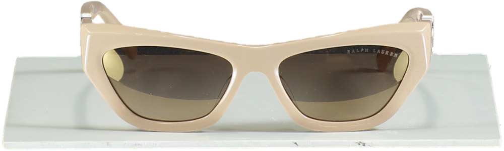 Ralph Lauren Nude / Gold Kiera Logo Arm Sunglasses