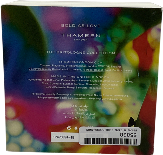 Thameen Bold As Love Cologne Elixir 100ml