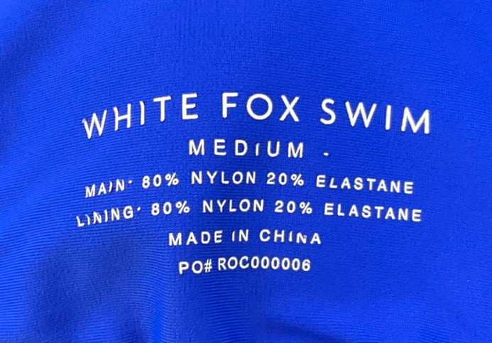 White Fox Blue Golden Hour Bikini Top UK M