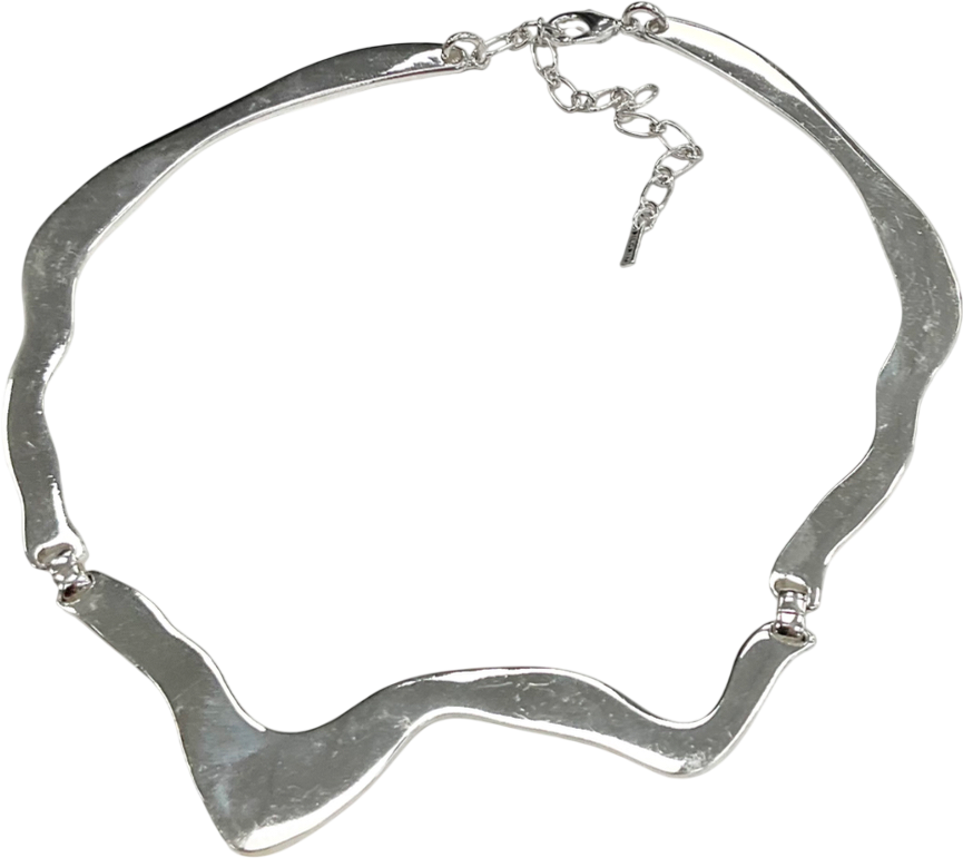Pilgrim Metallic Moon Choker Necklace One Size