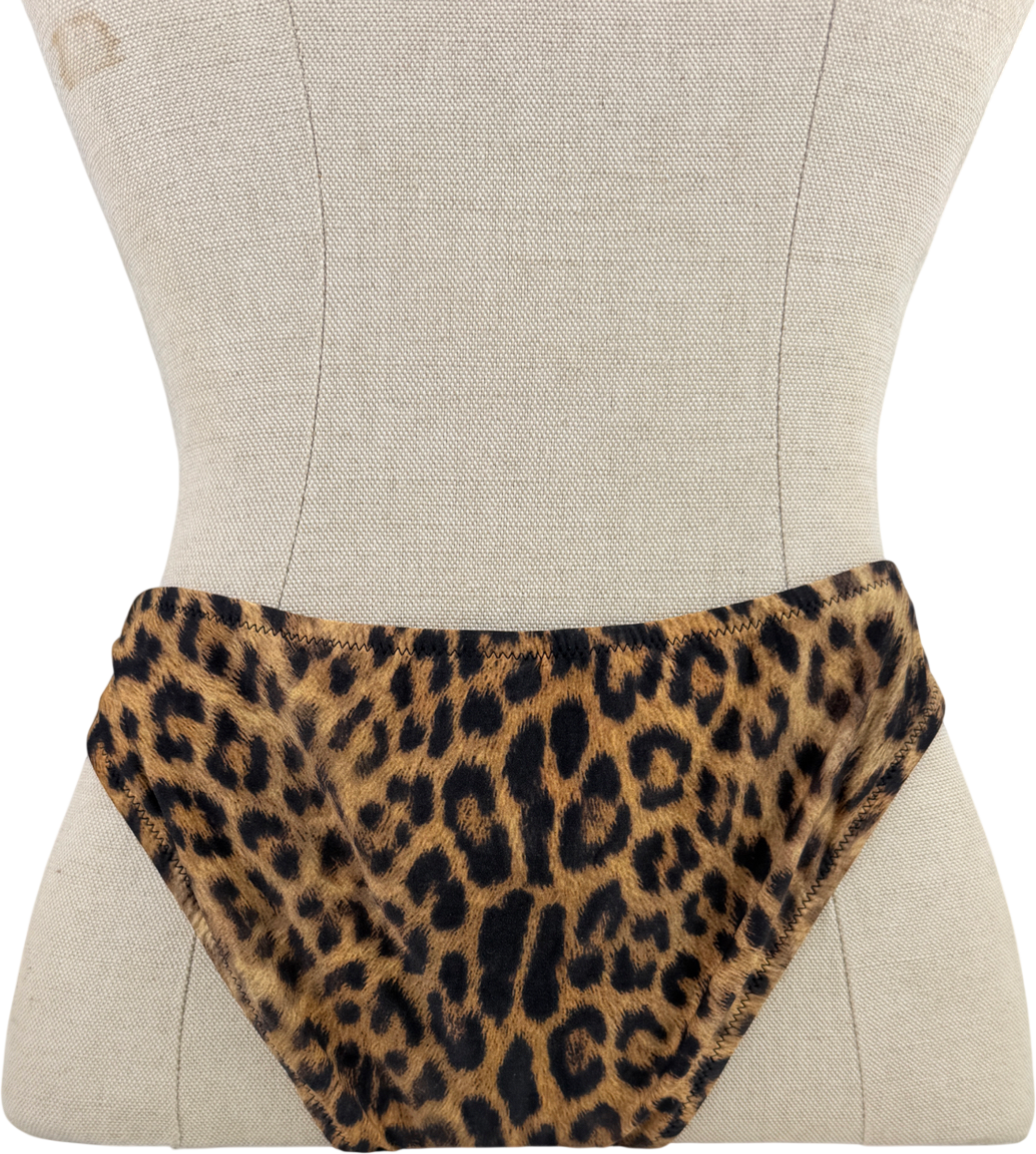 Melissa Odabash Brown Prague Leopard-print Bikini Briefs UK 10