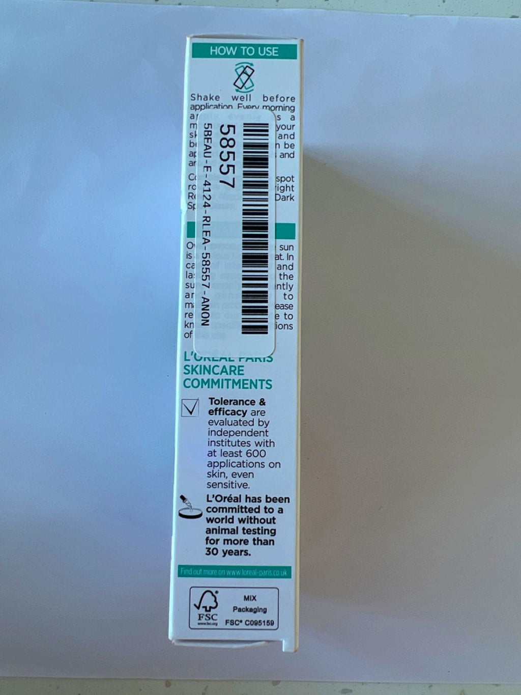 L'Oreal Paris Bright Reveal Dark Spot UV Fluid SPF 50+ 50ml