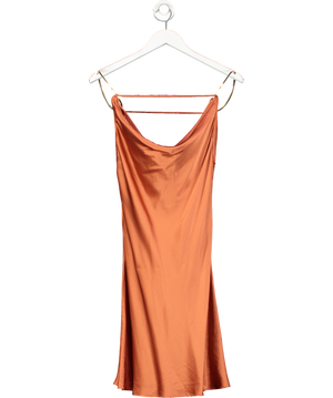 Cult Gaia Orange Azariah Silk Slip Mini Dress UK M