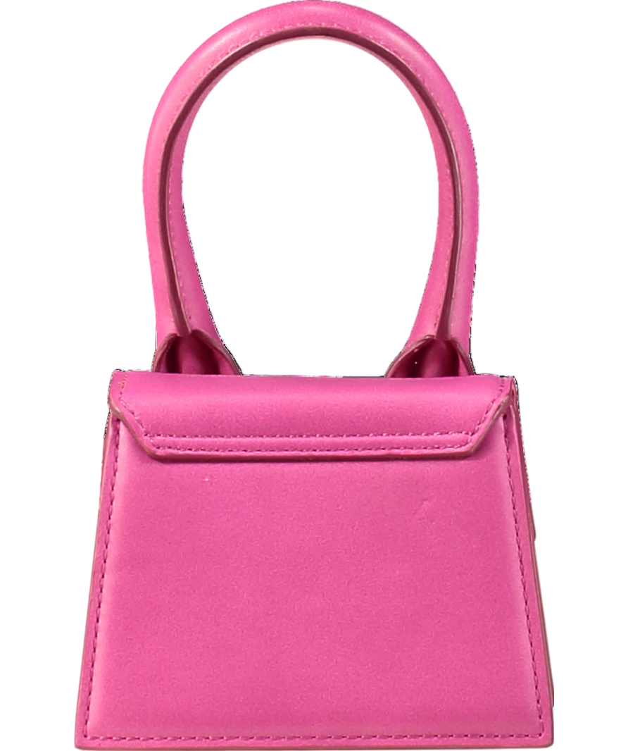 JACQUEMUS Pink Le Chiquito Leather Tote Bag