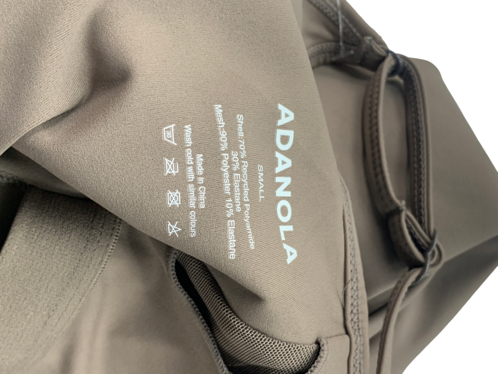 Adanola Brown Low Cross Back Unitard UK S