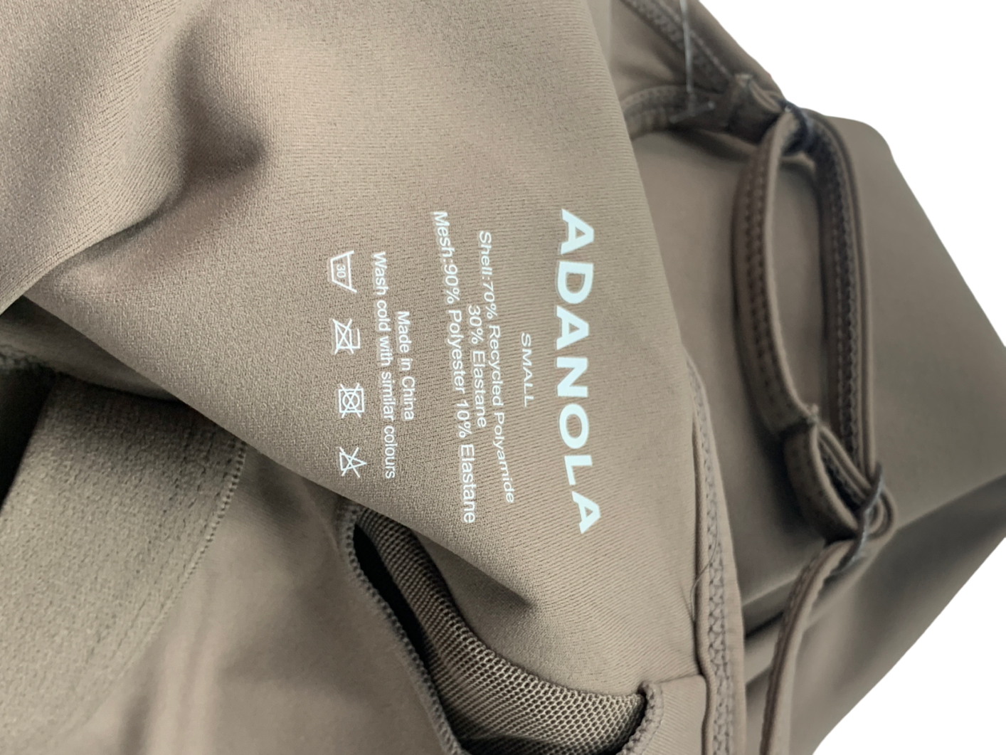 Adanola Brown Low Cross Back Unitard UK S