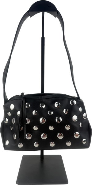 ASOS Black Shoulder Bag With Mixed Stud Detail