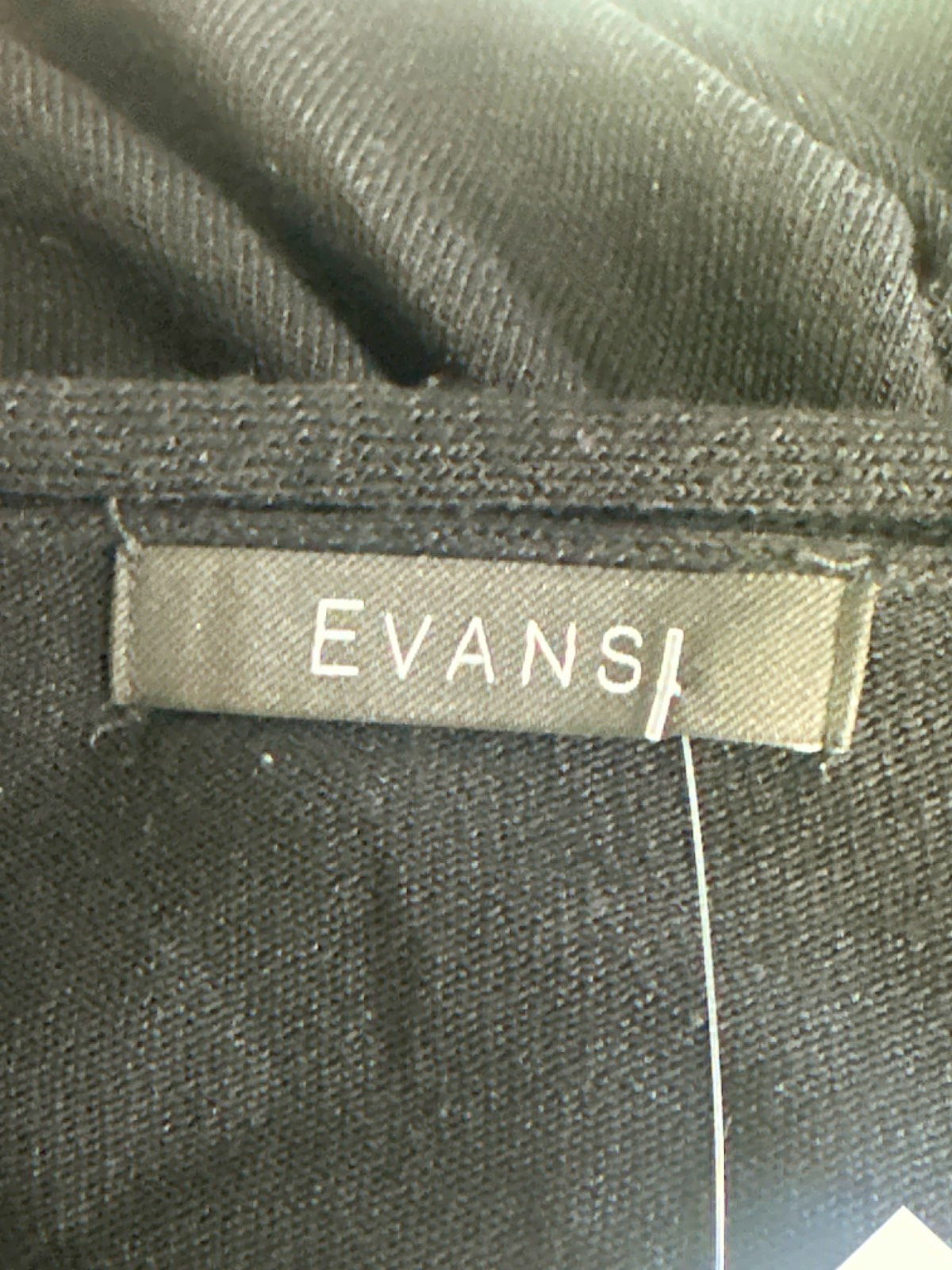 Evans Black Open Front Cardigan UK 26-28