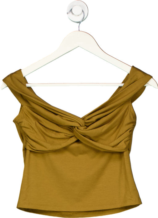 Reformation Bronzed Twist Front Top UK M