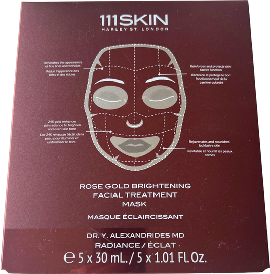 111SKIN Rose Gold Brightening Facial Treatment Mask 5 x 30 ml