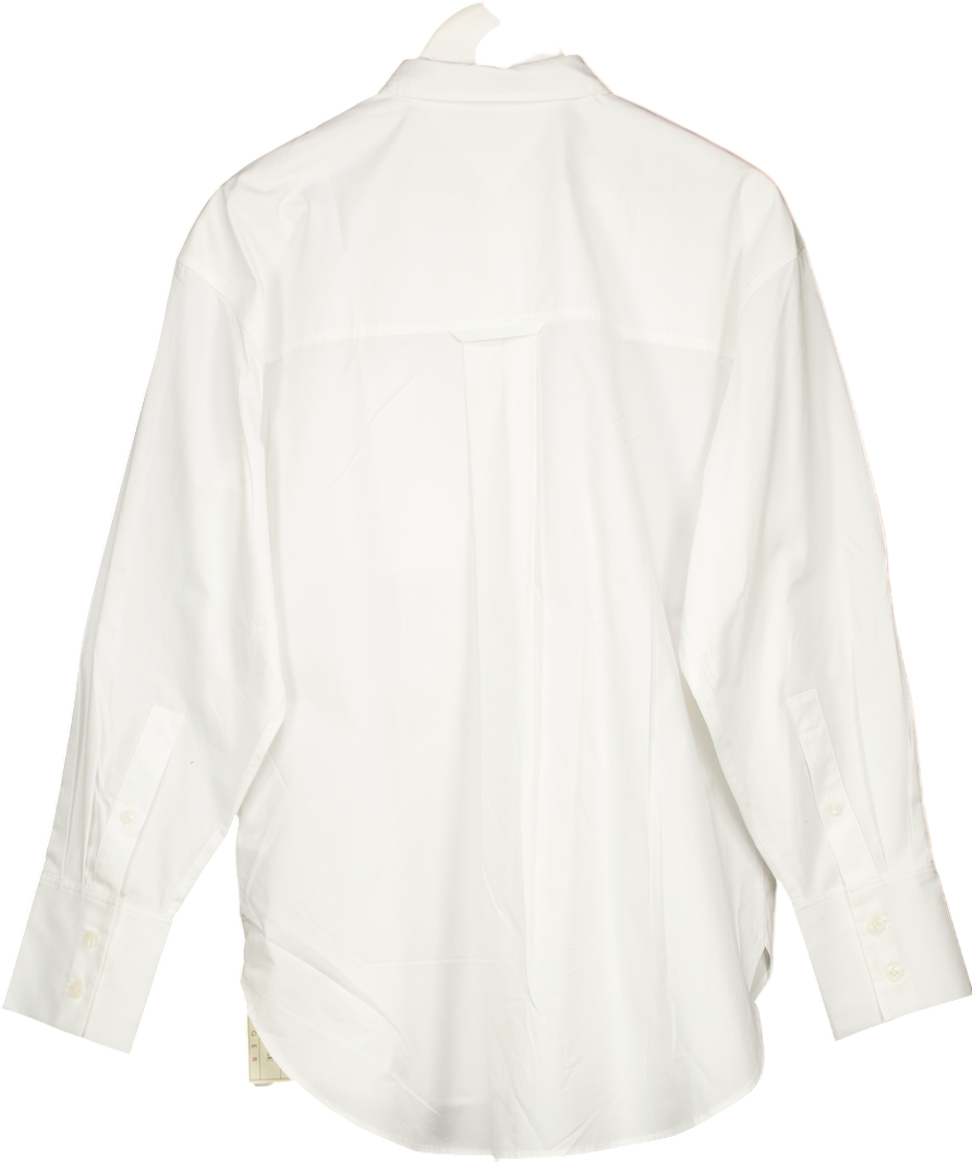 Tommy Hilfiger White The Sofia Capsule Oversized Boyfriend Shirt UK XS/S