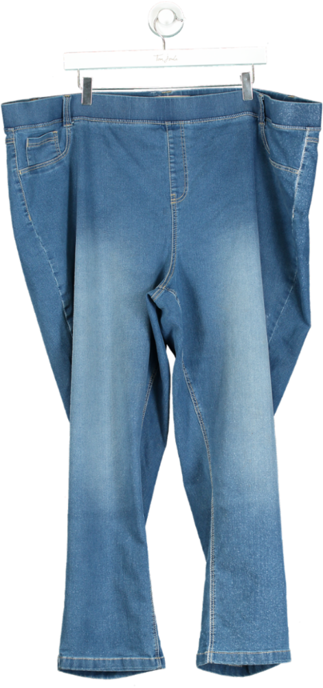 Simply Be Blue Bella Slim Leg Jeggings UK W32