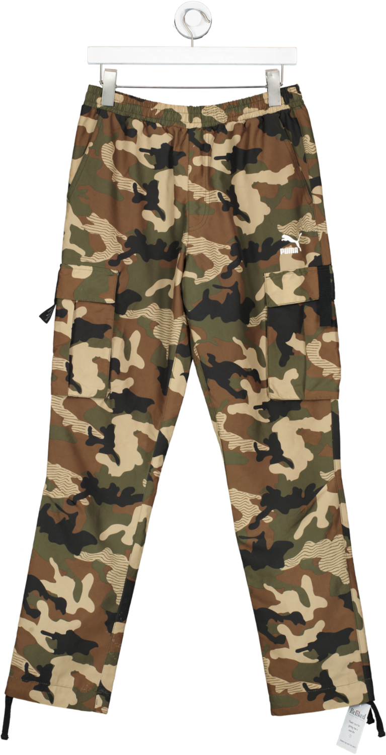 Multicoloured Puma Xtg Trail Camo Cargo Pants UK S