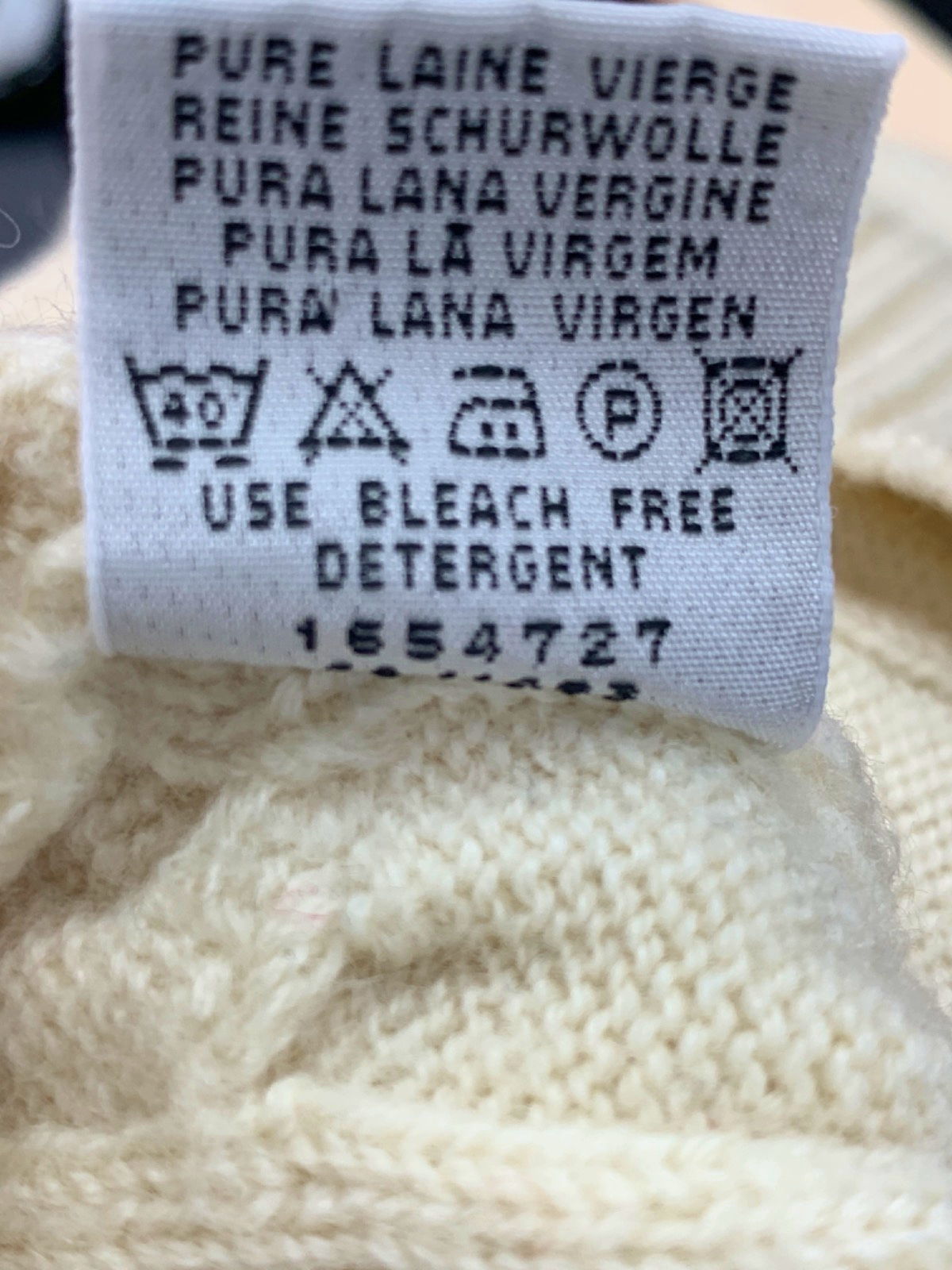 Paul & Shark Cream Cable Knit Jumper UK XL