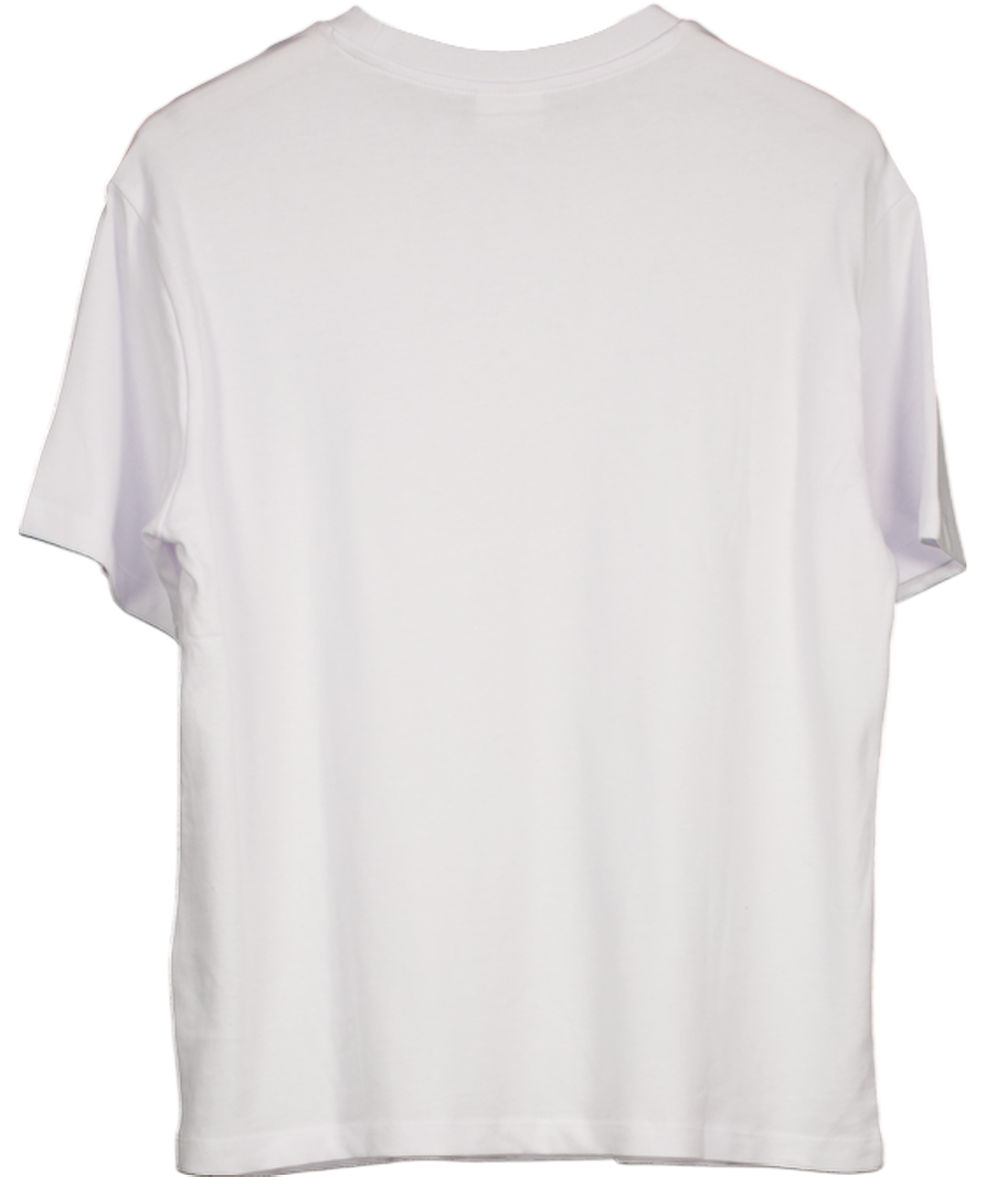 Chelsea Peers White Organic Cotton Logo T-shirt UK 8