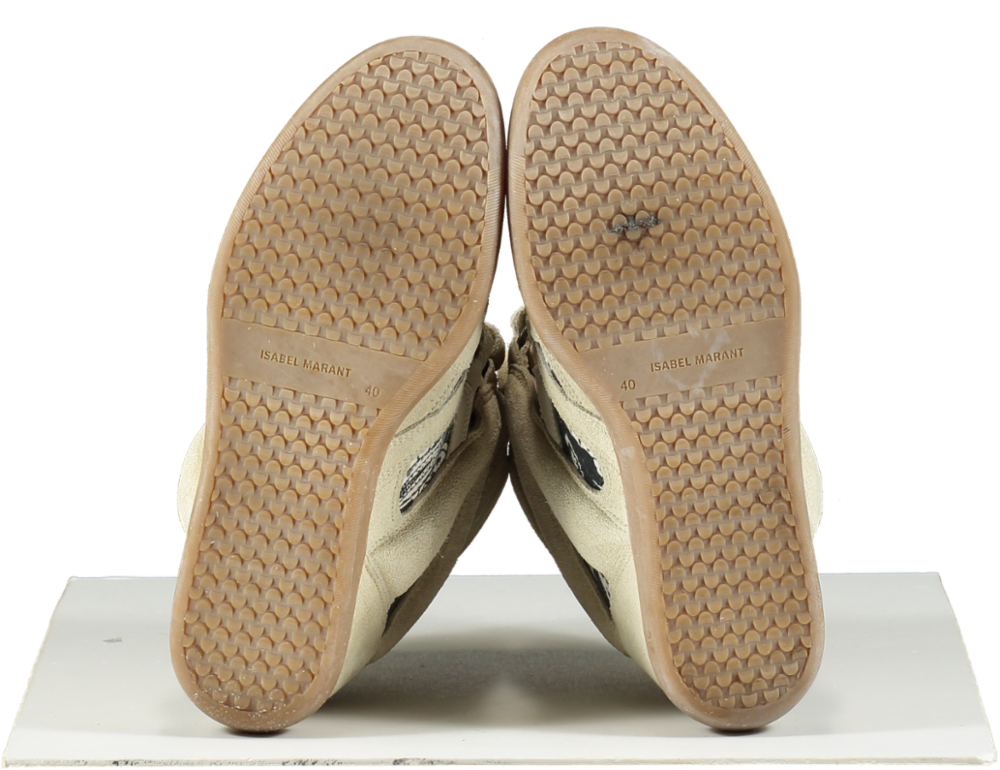 Isabel Marant Cream Beckett Suede Trainers UK 7 EU 40 👠