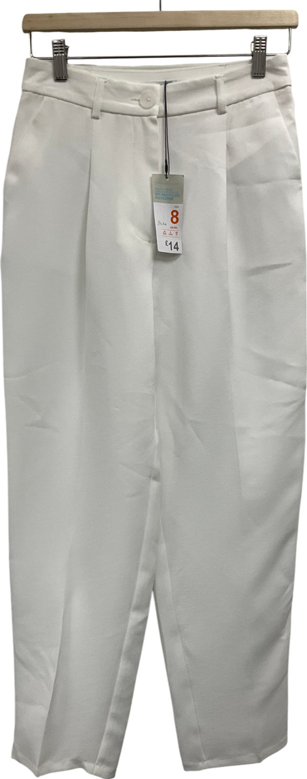 Primark White Trousers UK 8