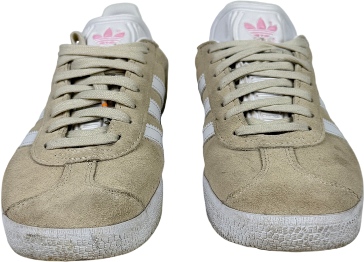 Adidas Cream Gazelle Trainers Off White Clear Pink UK 3.5 EU 36.5 👠