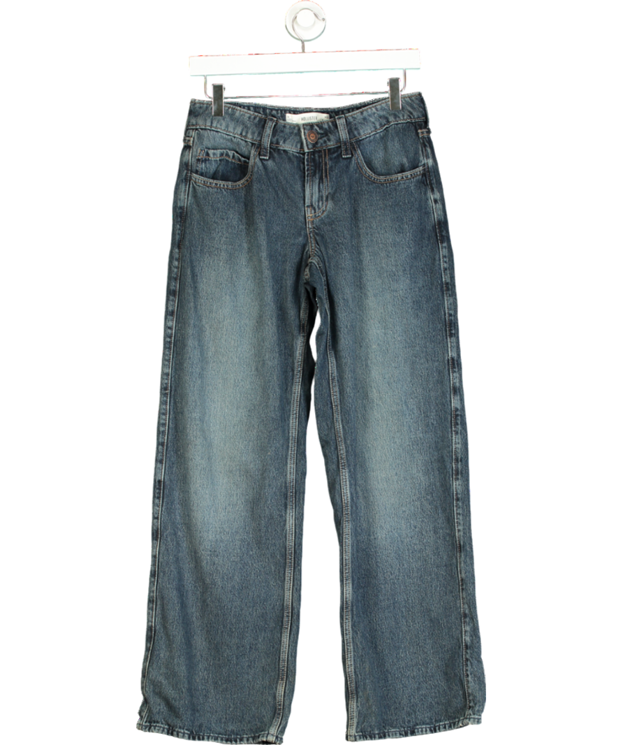 Hollister Blue Low-rise Wash Super Baggy Jeans W24