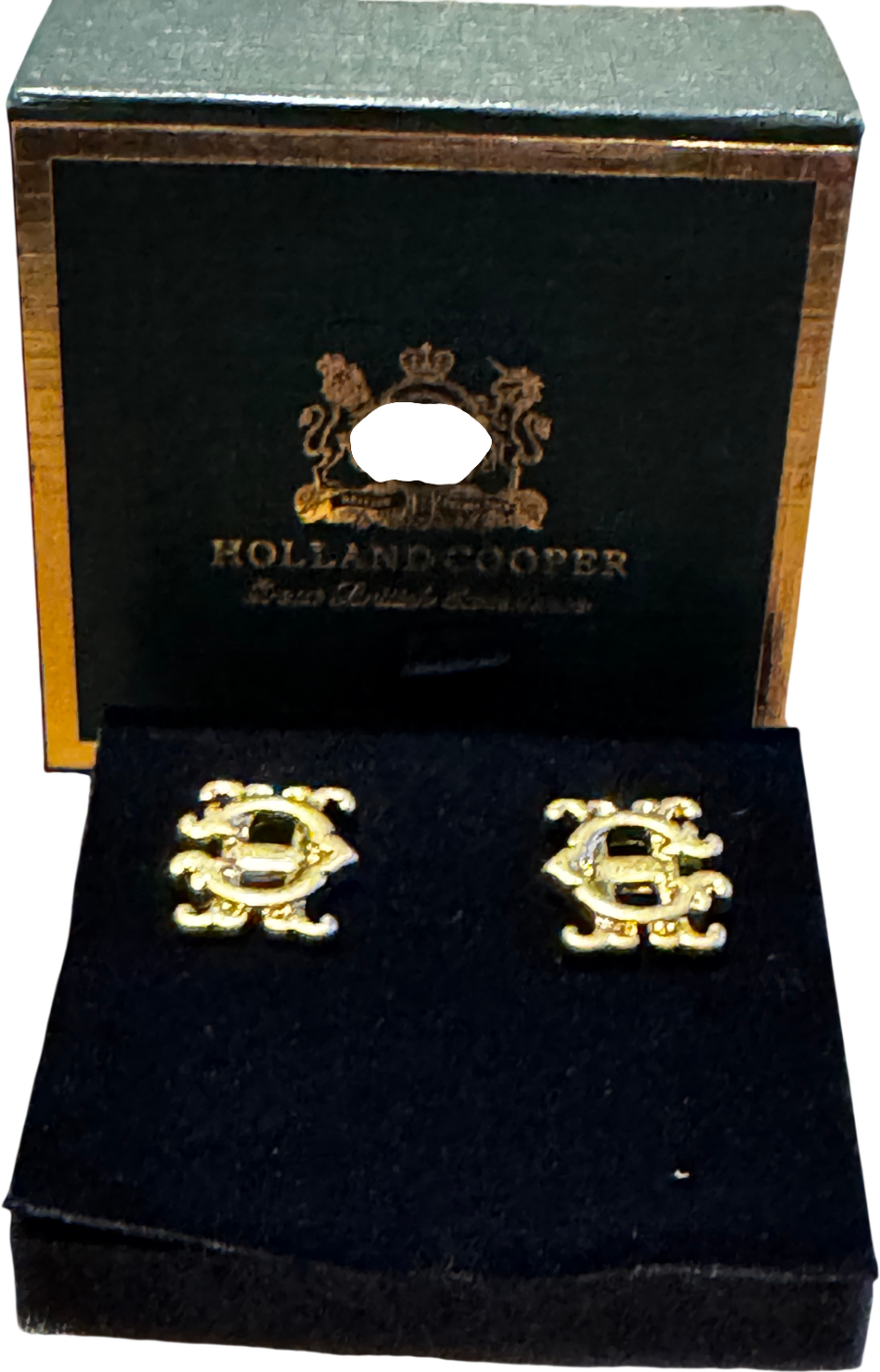 Holland Cooper Hc Cufflinks - Yellow Gold