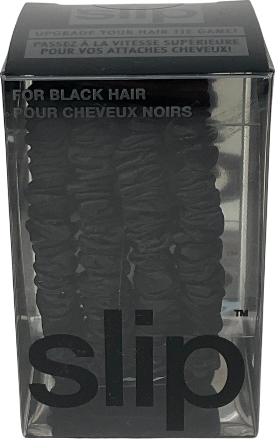 Slip Pure Silk Skinny Scrunchies Black 4